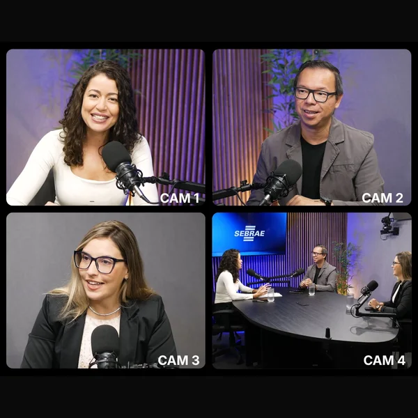 Estúdio Rogan — ângulos de câmera